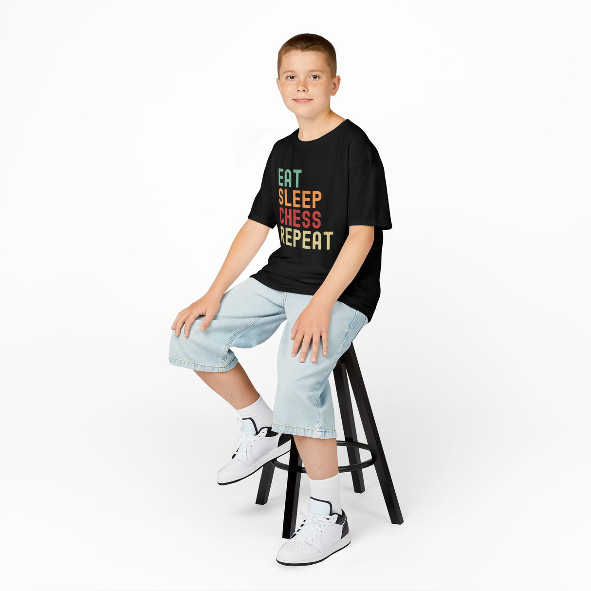 Eat Sleep Chess Repeat Kids T-Shirt