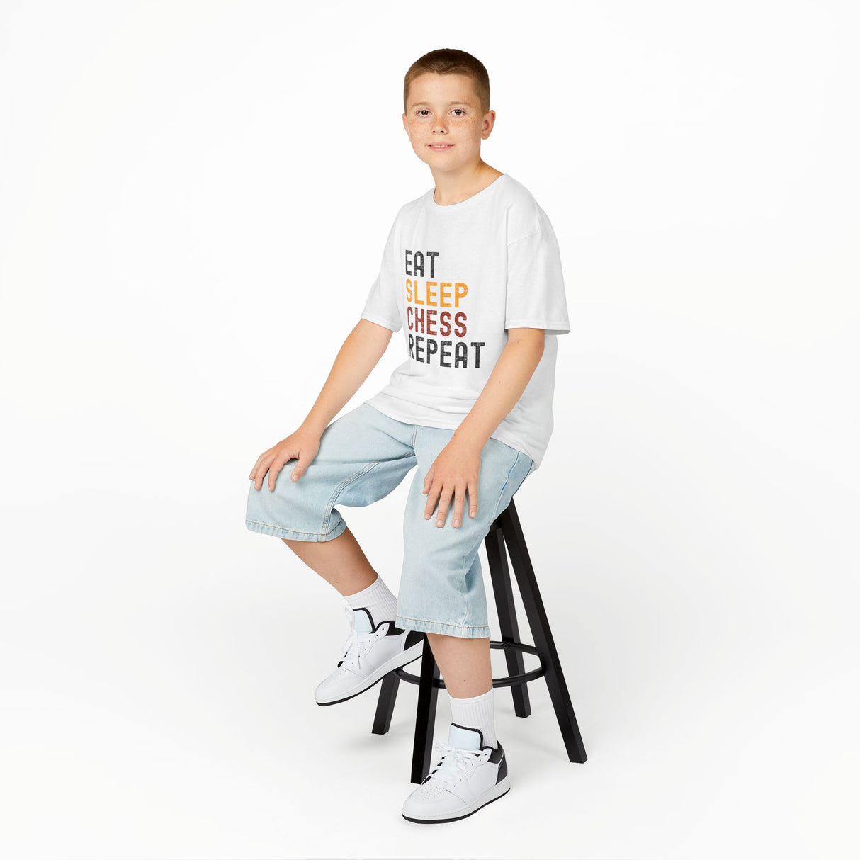 Eat Sleep Chess Repeat Kids T-Shirt