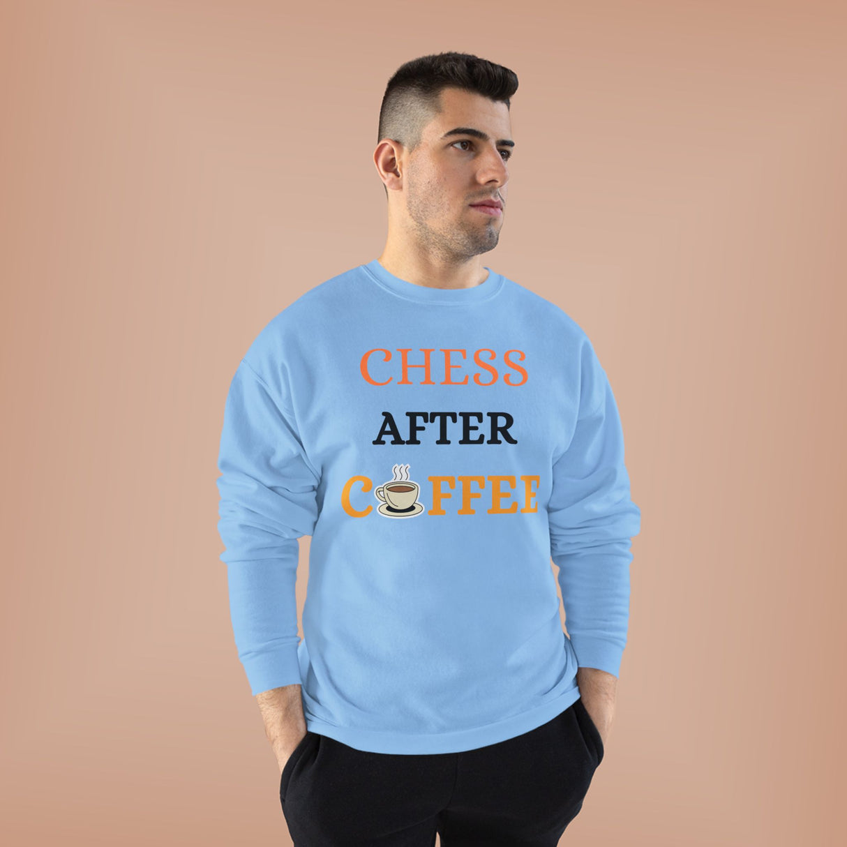 Chess After Coffee Crewneck Sweatshirt