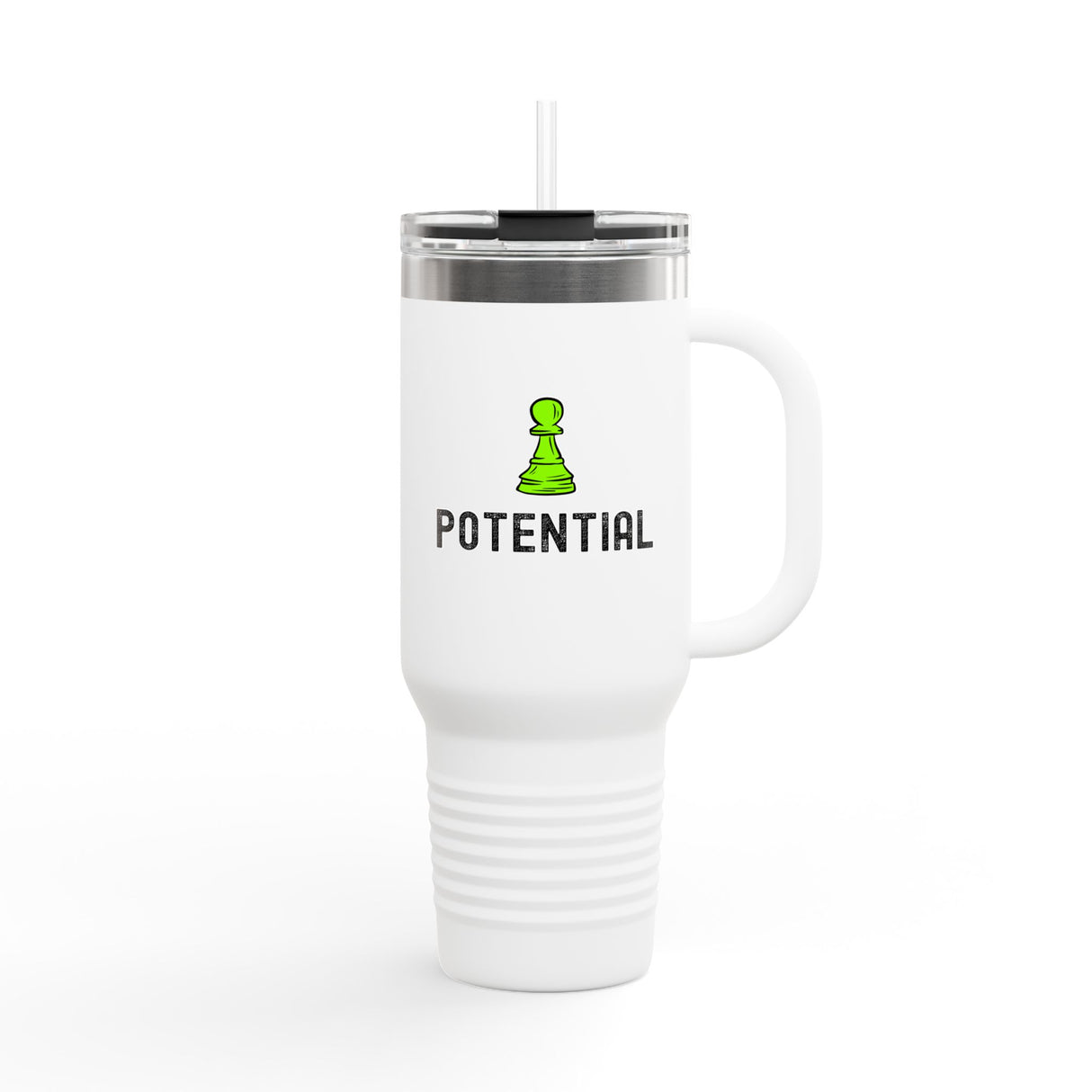 Pawn Potential Insulated Travel Mug, 40oz